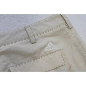 Adidas Cargo Golf Shorts ClimaLite Beige Flat Performance Athletic Mens Size 35